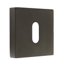 Forme Key Escutcheon Minimal Square Rose Escutcheon Atlantic Pair Urban Dark Bronze