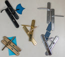 Forme Valence Solid Brass Key Lever Backplate in Matt Black Lever on Backplate Atlantic