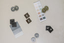 Forme Euro Escutcheon Minimal Square Rose in Matt Black Escutcheon Atlantic