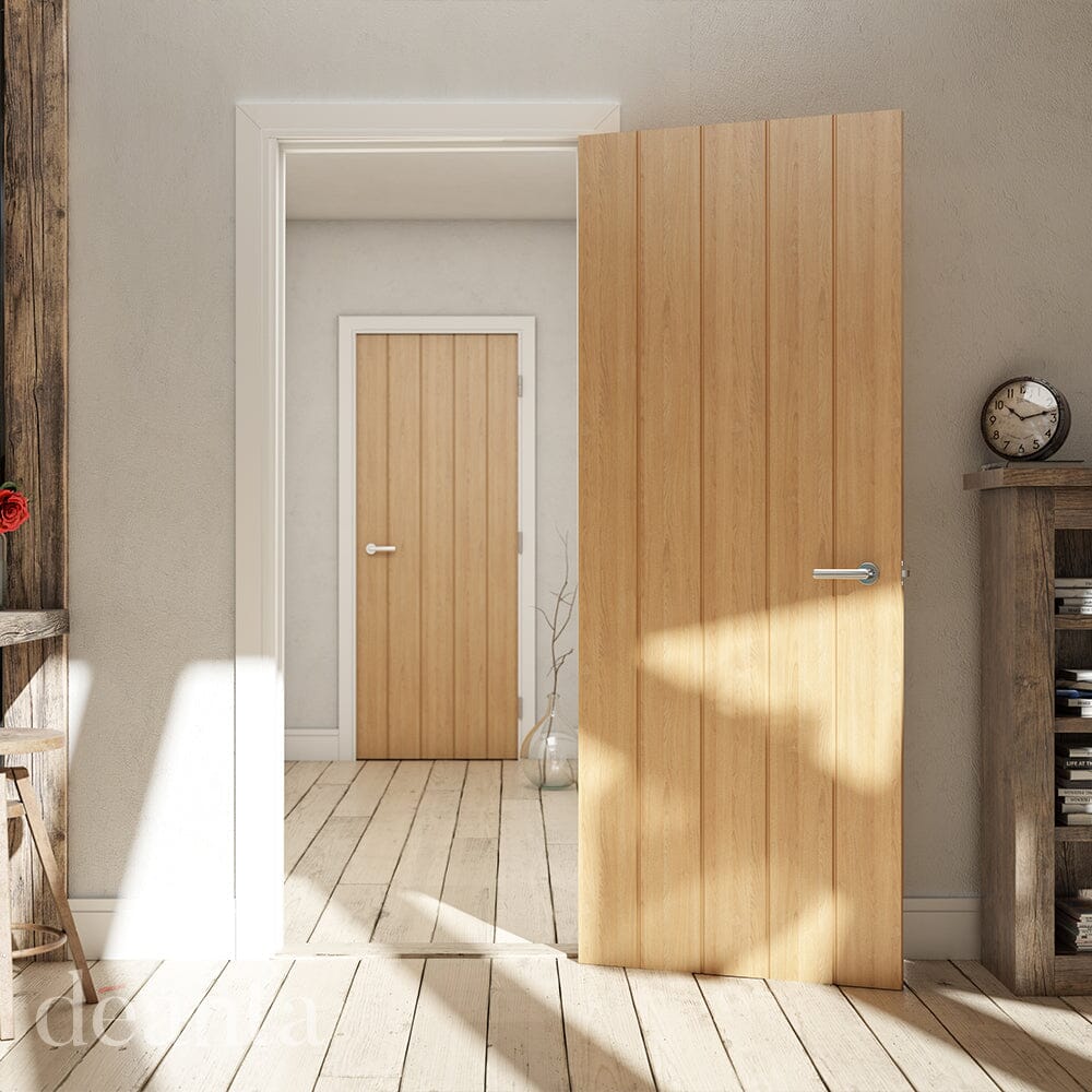 Galway Unfinished Oak Internal Fire Door Internal Door Deanta