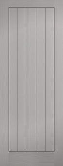 Grey Moulded Textured Vertical 5 Panel Pre-Finished Internal Fire Door FD30 Internal Fire Door LPD Doors