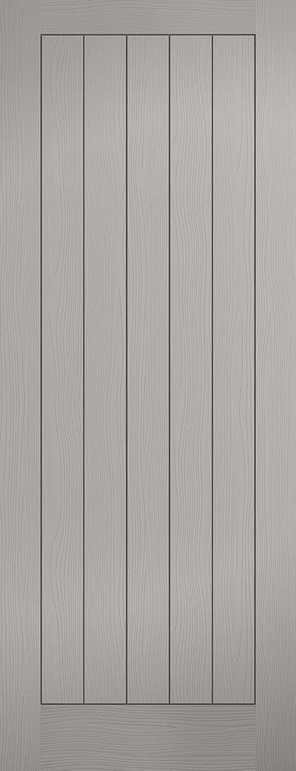 Grey Moulded Textured Vertical 5 Panel Pre-Finished Internal Fire Door FD30 Internal Fire Door LPD Doors