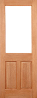 Hardwood 2XG 2 Panel Glazed M&T Unfinished External Door External Door LPD Doors