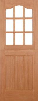 Hardwood Stable Glazed 9 Light M&T Unfinished External Stable Door External Stable Door LPD Doors
