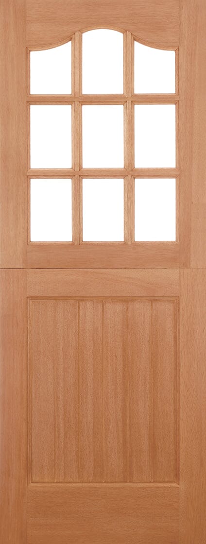Hardwood Stable Glazed 9 Light M&T Unfinished External Stable Door External Stable Door LPD Doors