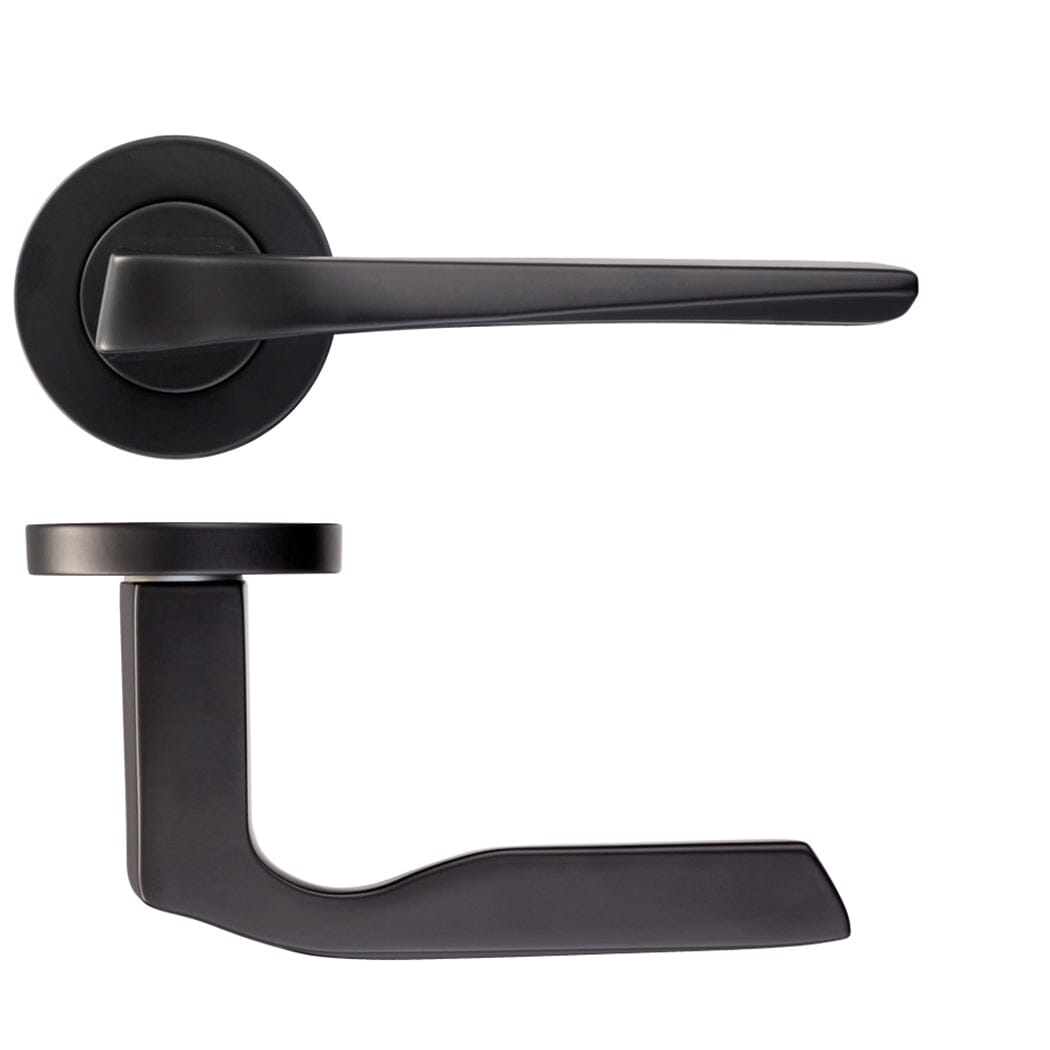 Carina Privacy Premium Plus Matt Black Door Handle Pack Door Handle Pack LPD Doors