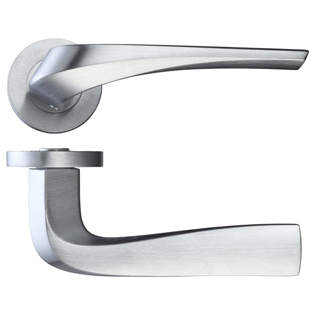 Draco Privacy Premium Plus Range Satin Chrome Door Handle Pack Door Handle Pack LPD Doors