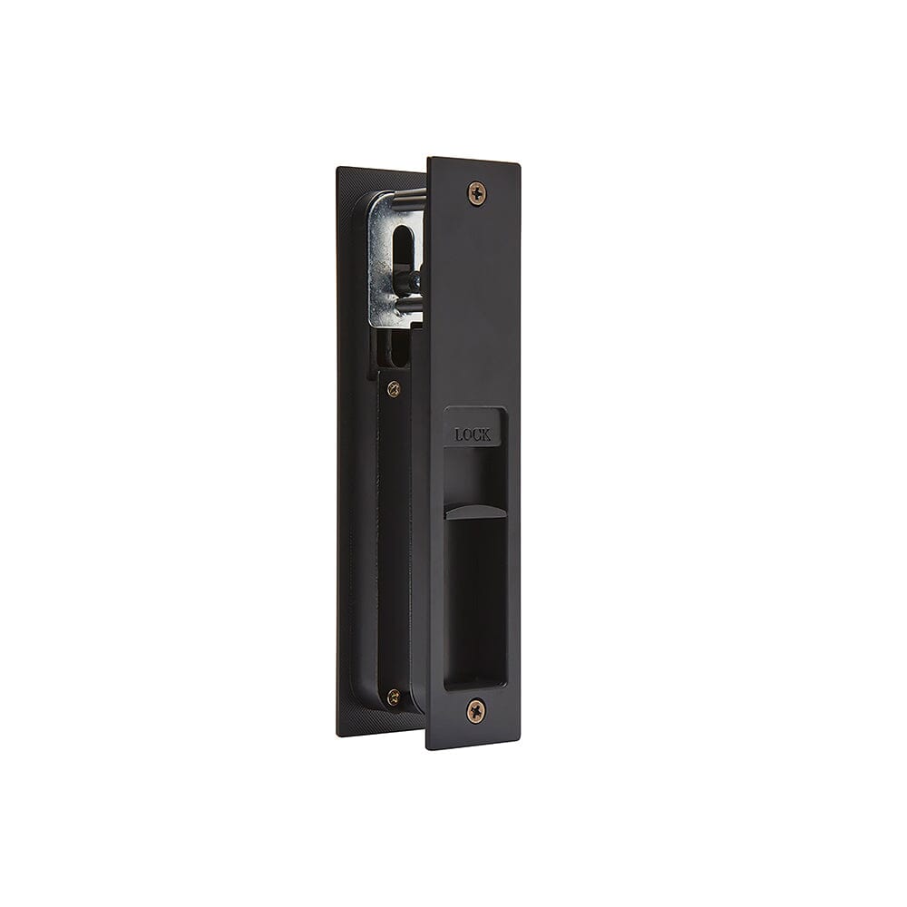 Gemini Matt Black Pocket Door Privacy Sliding Lock Ironmongery Ironmongery LPD Doors