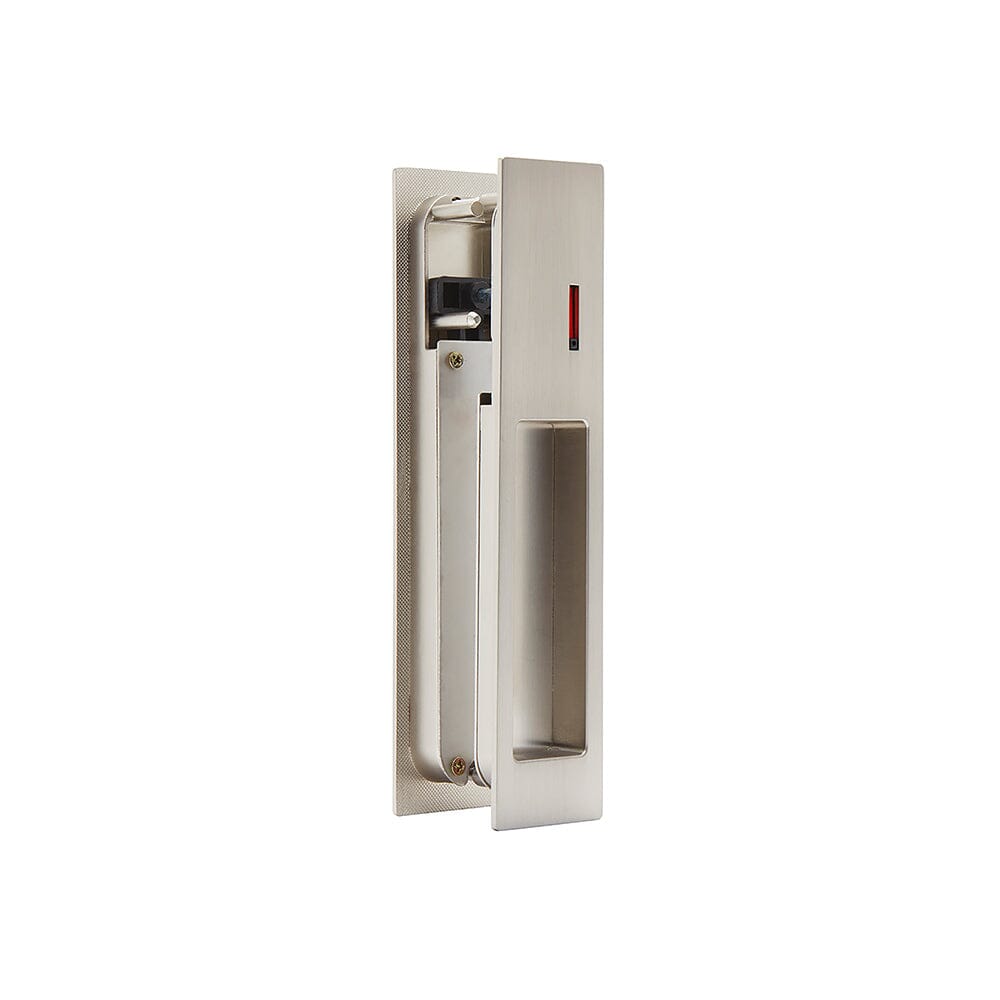 Gemini Satin Chrome Pocket Door Privacy Sliding Lock Ironmongery Ironmongery LPD Doors