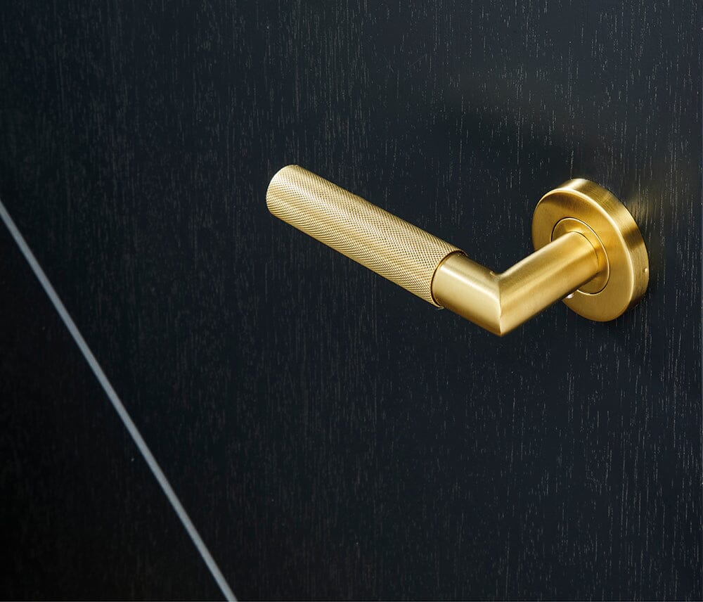 Zurich Satin Gold Handle Hardware Privacy Pack Ironmongery Ironmongery LPD Doors