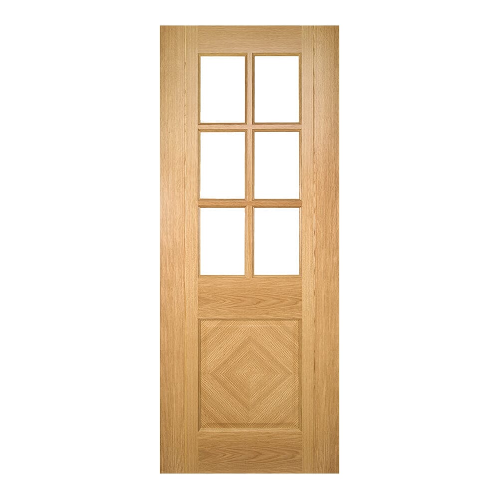 Kensington Prefinished Oak Bevelled Glazed Internal Door Internal Door Deanta