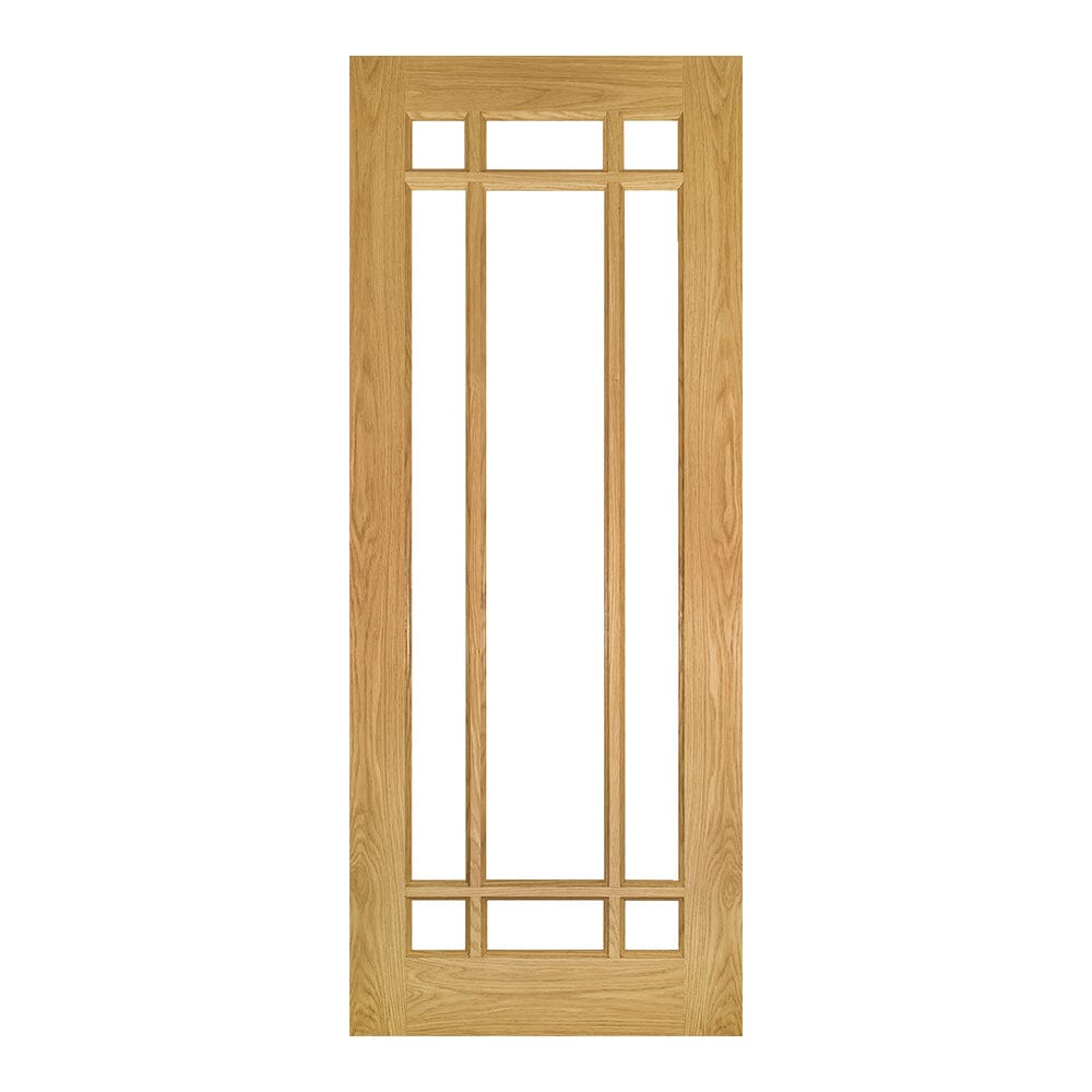 Kerry Unfinished Oak Bevelled Glazed Internal Door Internal Door Deanta