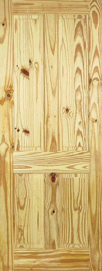 Knotty Pine 4 Panel Unfinished Internal Door Internal Door LPD Doors