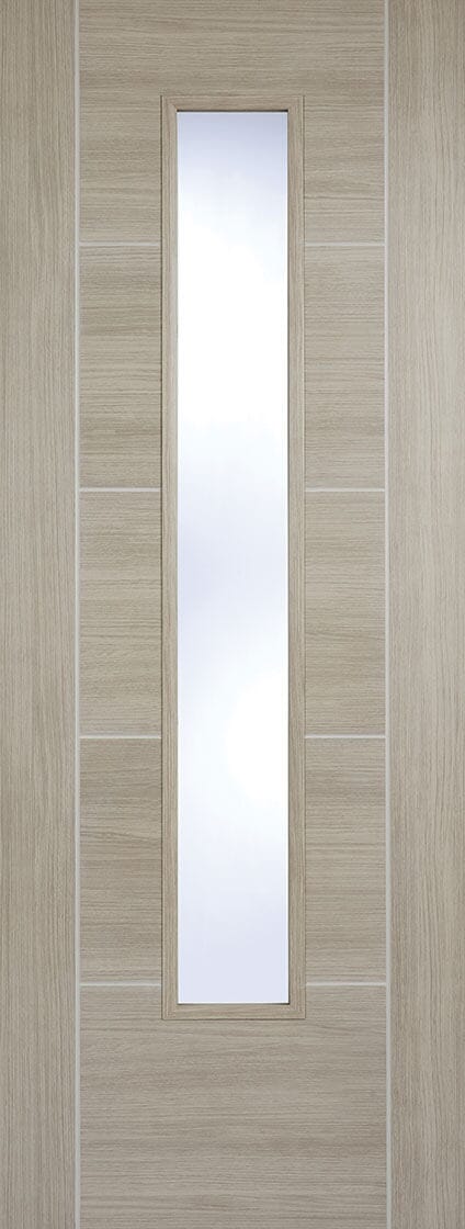 Light Grey Laminated Vancouver Glazed Pre-Finished Internal Door Internal Door LPD Doors
