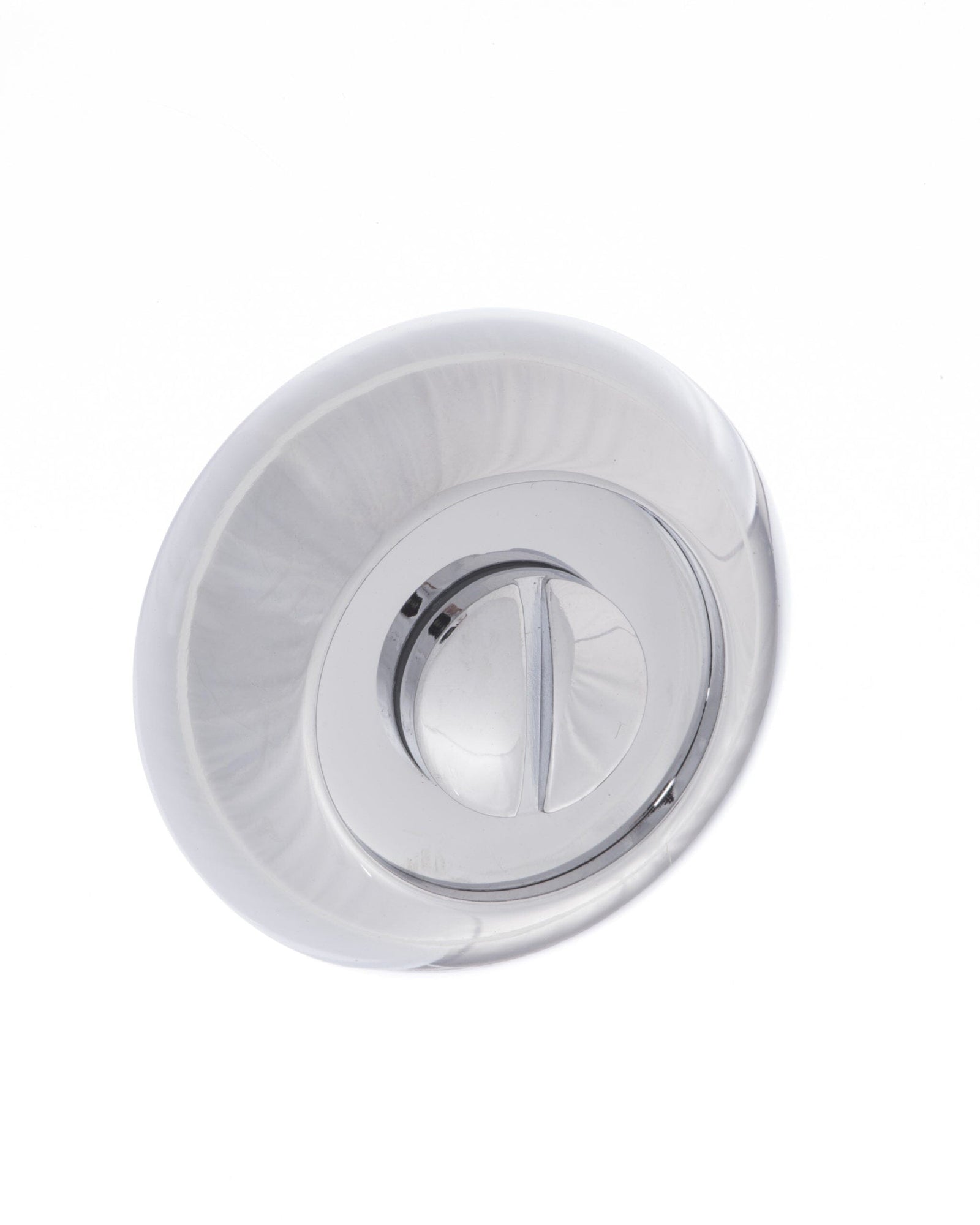 Mediterranean WC Turn and Release Round "C" Rose in Polished Chrome Bathroom Lock Atlantic