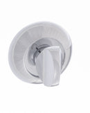 Mediterranean WC Turn and Release Round "C" Rose in Polished Chrome Bathroom Lock Atlantic