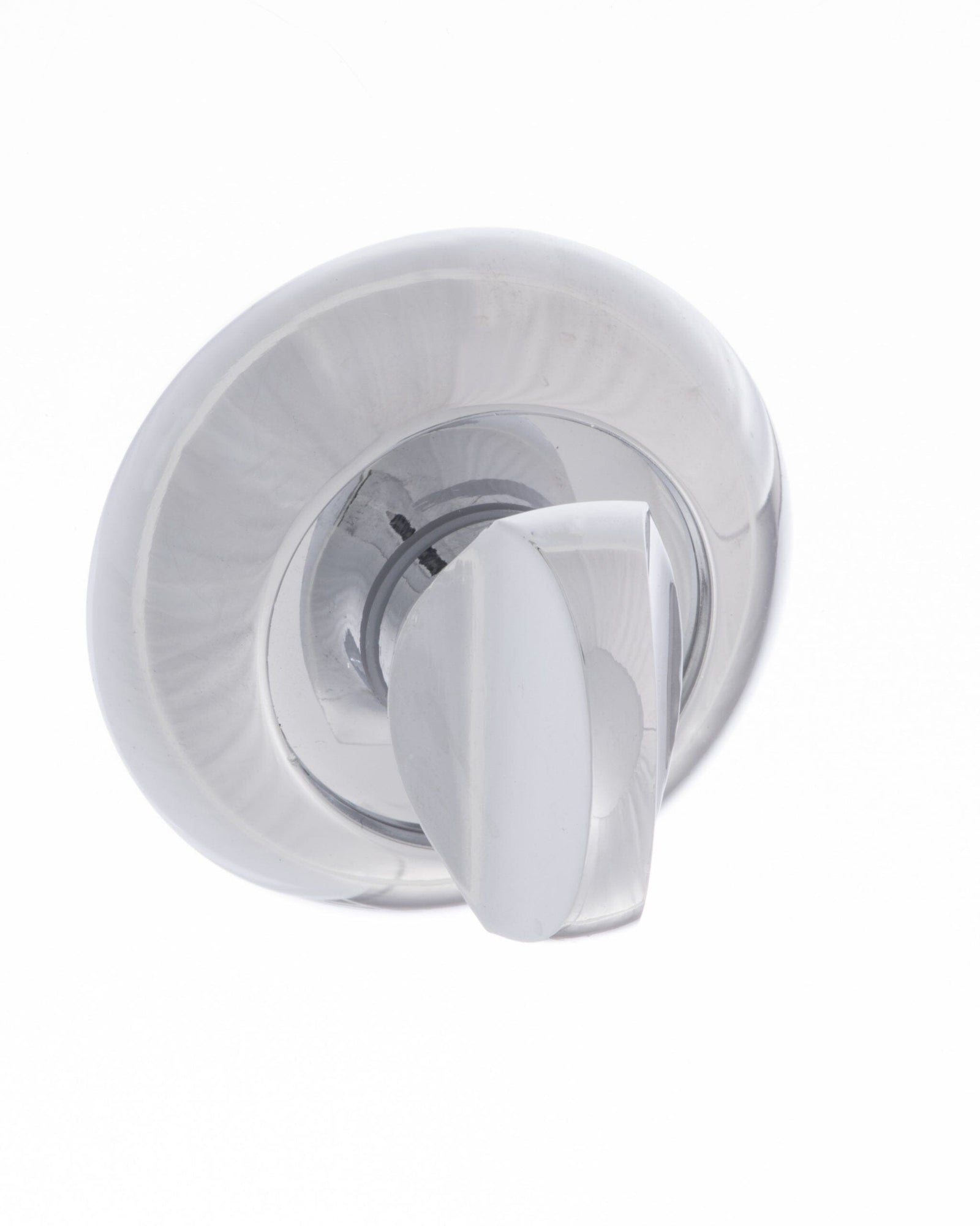 Mediterranean WC Turn and Release Round "C" Rose in Polished Chrome Bathroom Lock Atlantic