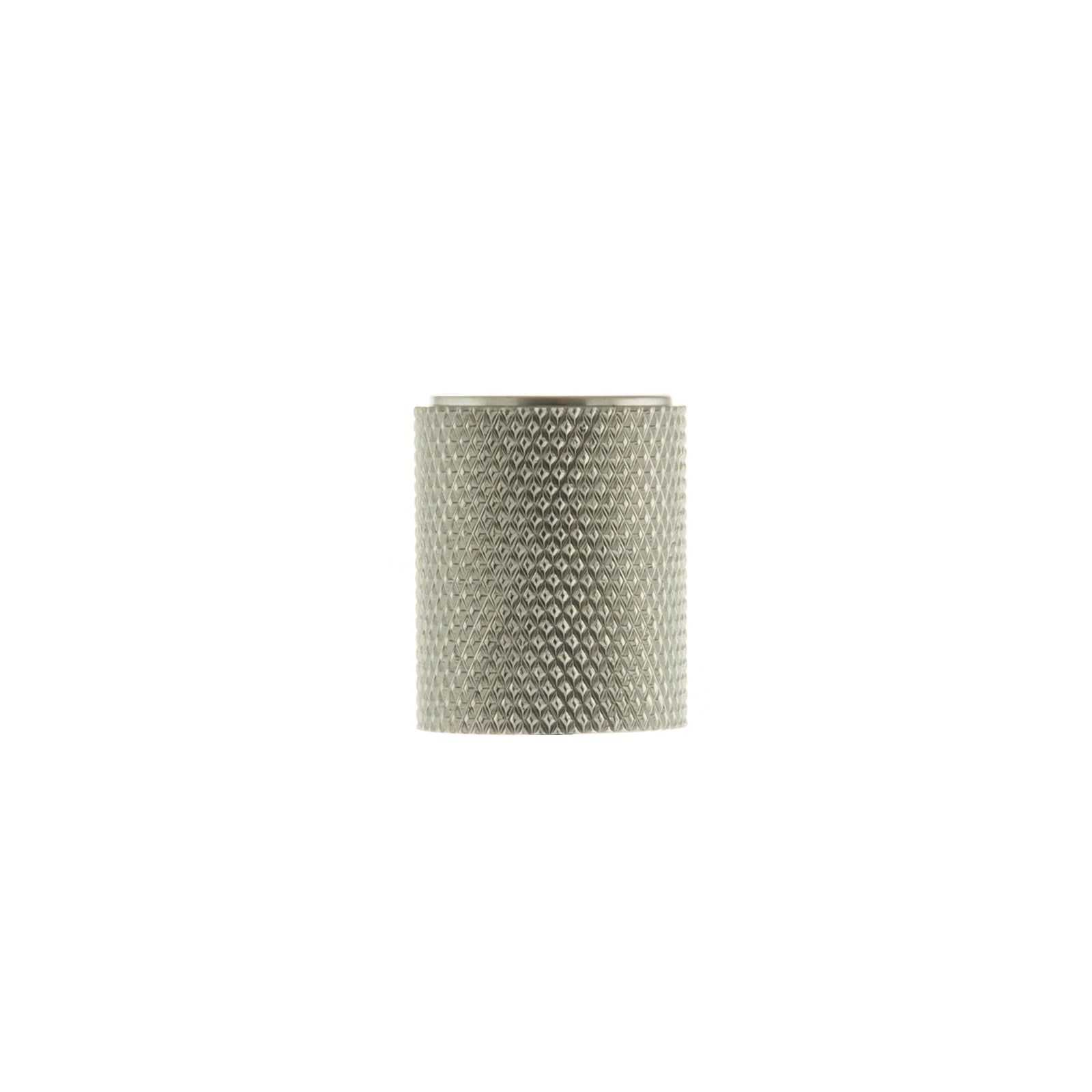 Millhouse Brass Watson Cylinder Knurled Cabinet Knob Concealed Fix Cupboard Knob Atlantic Each Satin Nickel