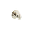 Millhouse Brass Solid Brass Oval WC Turn and Release Bathroom Lock Atlantic Each Polished Nickel