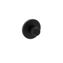 Millhouse Brass Knurled WC Turn and Release 5mm Slimline Round Rose in Matt Black Bathroom Lock Atlantic