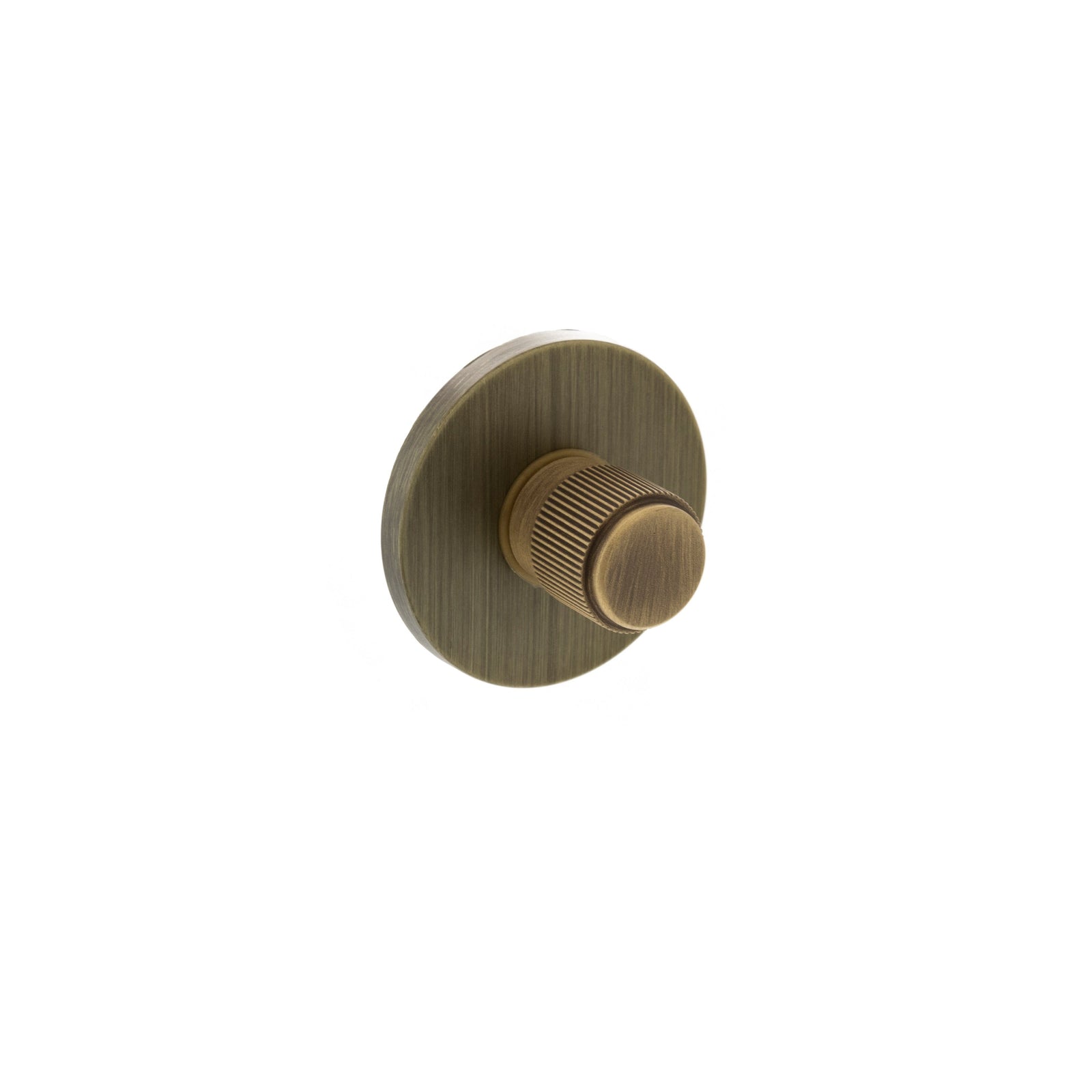 Millhouse Brass Linear WC Turn and Release 5mm Slimline Round Rose Bathroom Lock Atlantic Each Yester Bronze