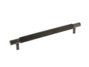 Millhouse Brass Knurled Cabinet Pull Handle 225mm x 20mm in Urban Bronze Pull Handle Atlantic