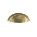 Old English Winchester Solid Brass Cabinet Cup Pull Concealed Fix in Antique Brass Cabinet Pull Atlantic