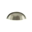 Old English Winchester Solid Brass Cabinet Cup Pull Concealed Fix Cabinet Pull Atlantic Each Satin Nickel