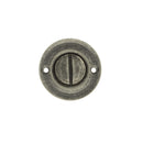 Old English Solid Brass Oval WC Turn and Release Bathroom Lock Atlantic