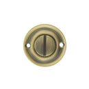 Old English Solid Brass Oval WC Turn and Release Bathroom Lock Atlantic