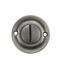 Old English Solid Brass Oval WC Turn and Release Bathroom Lock Atlantic
