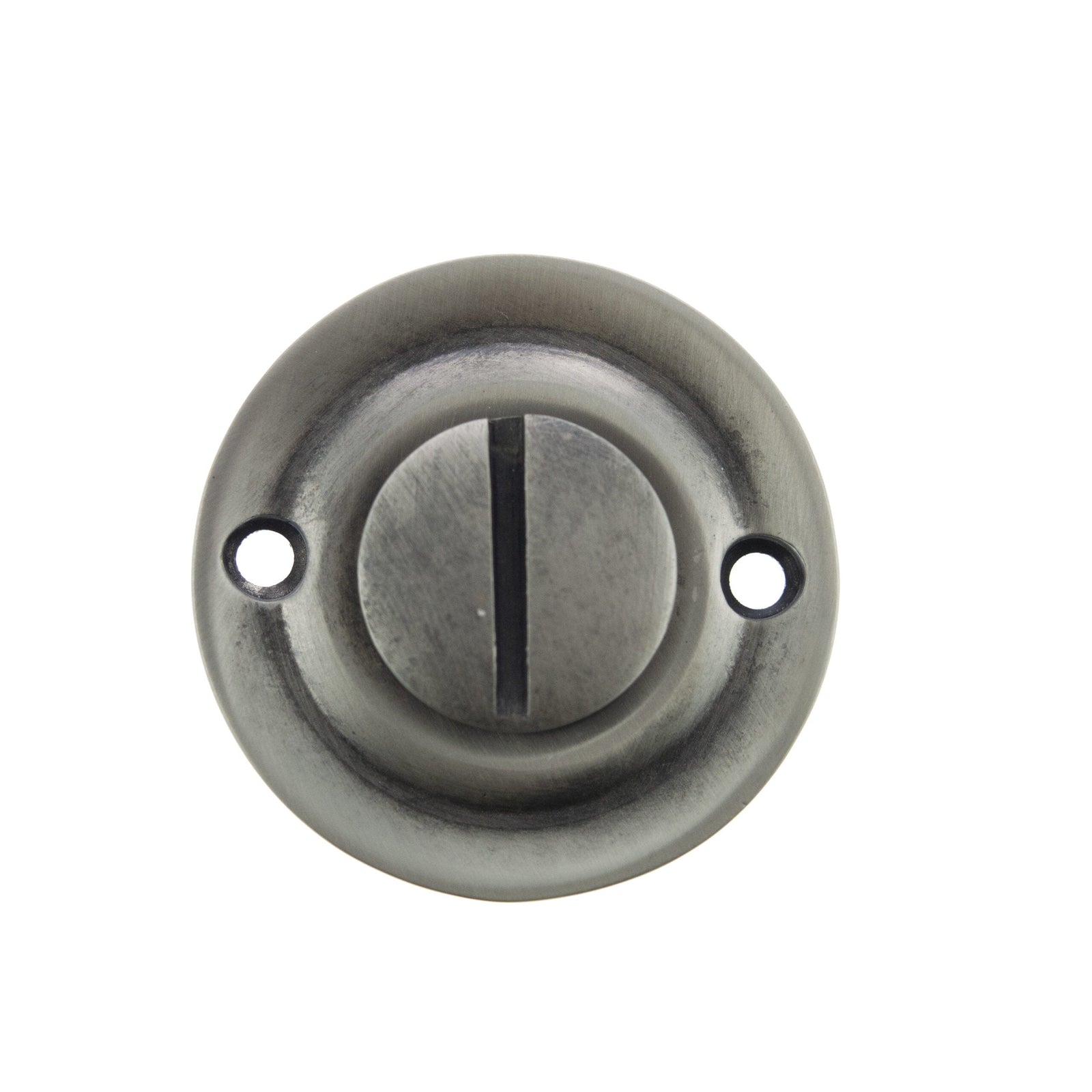 Old English Solid Brass Oval WC Turn and Release Bathroom Lock Atlantic