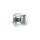 Old English Solid Brass Oval WC Turn and Release Bathroom Lock Atlantic Each Polished Chrome