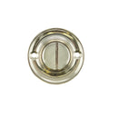 Old English Solid Brass Oval WC Turn and Release Bathroom Lock Atlantic