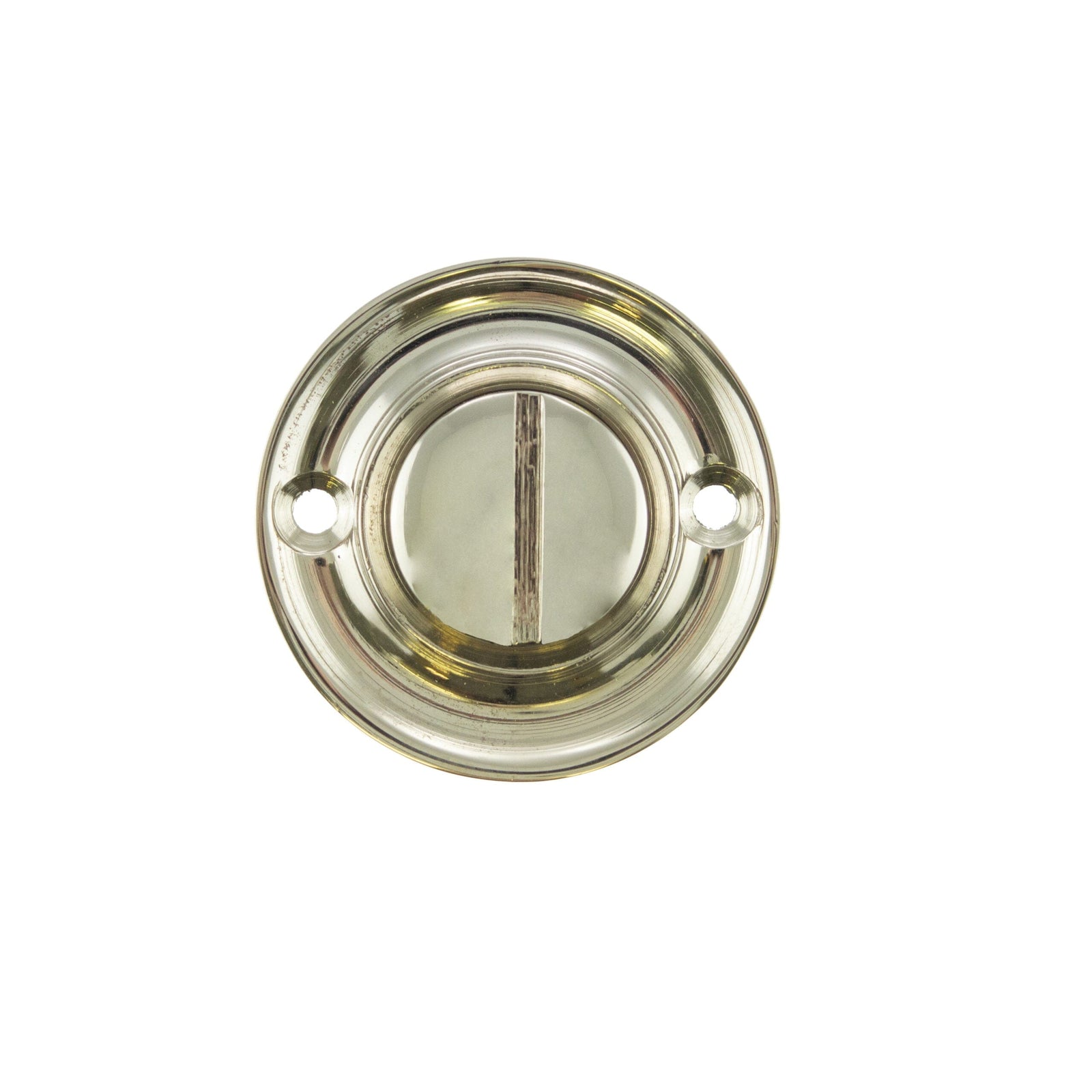 Old English Solid Brass Oval WC Turn and Release Bathroom Lock Atlantic