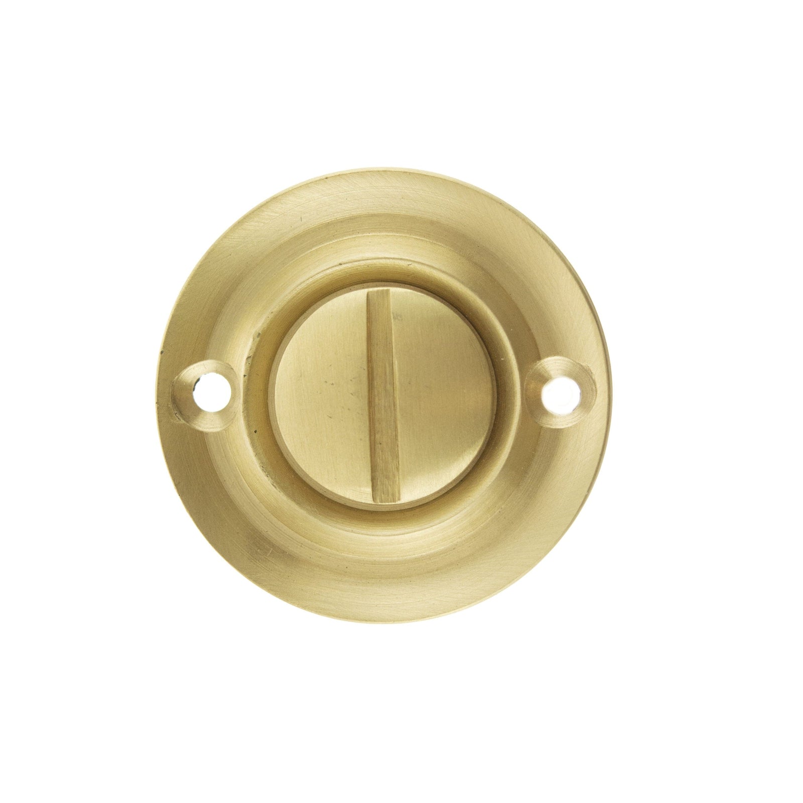 Old English Solid Brass Oval WC Turn and Release Bathroom Lock Atlantic