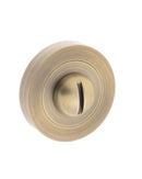 Old English WC Turn and Release Bathroom Lock Atlantic