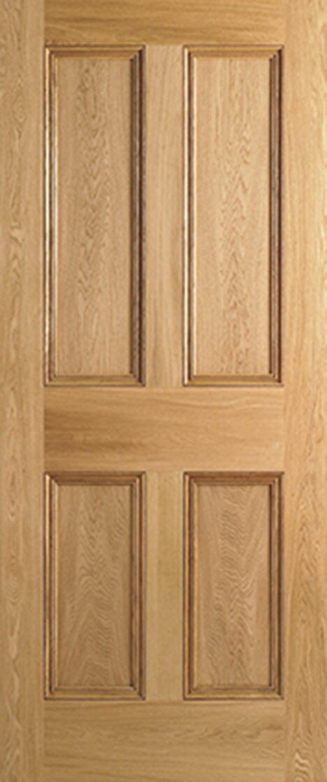 Oak 4 Panel Unfinished Internal Door Internal Door LPD Doors