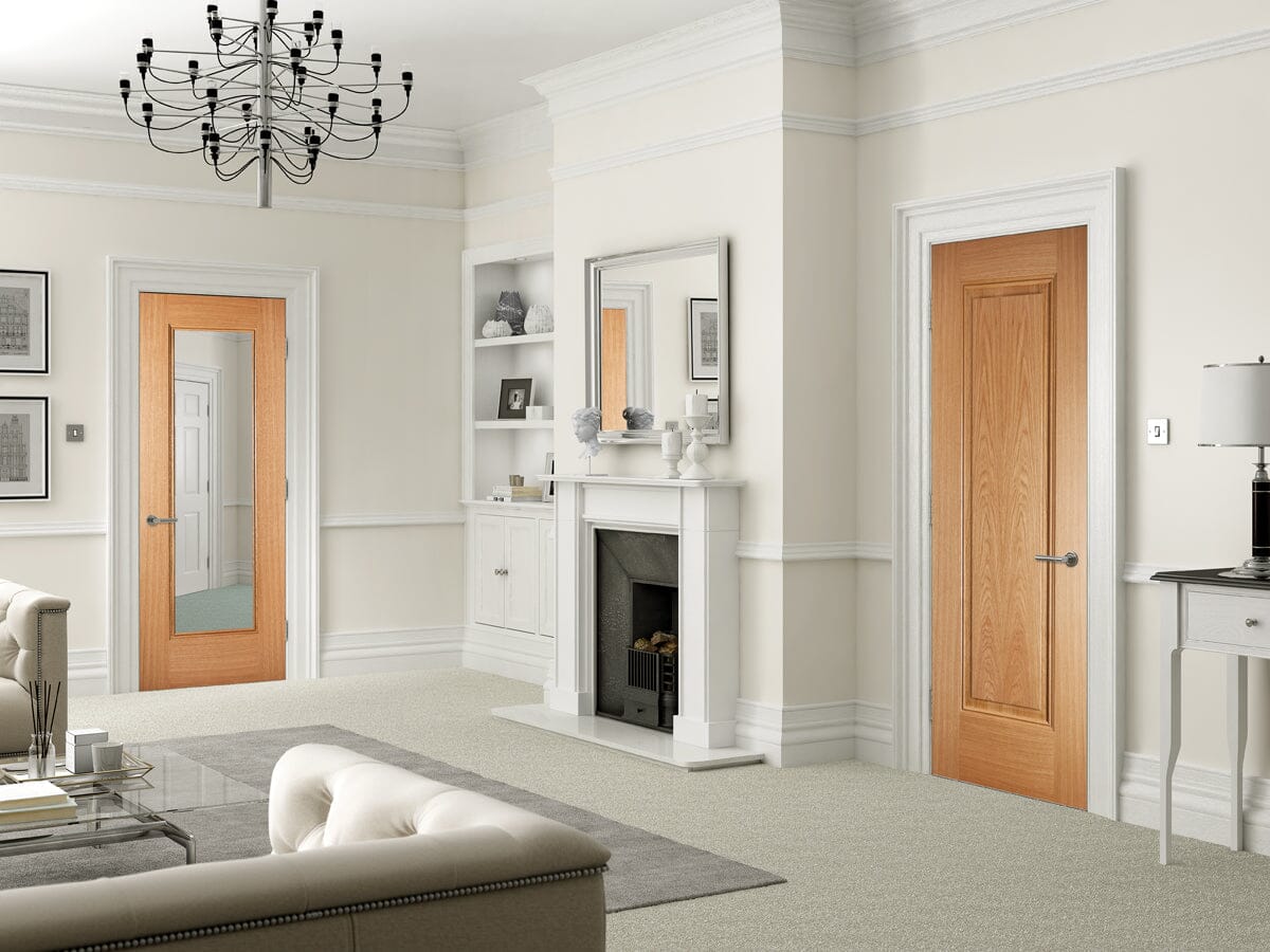 Oak Eindhoven Glazed 1 Light Pre-Finished Internal Door Internal Door LPD Doors