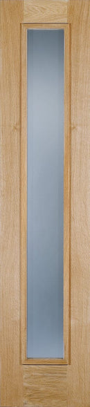 Oak Frosted Sidelight Glazed 1 Light Unfinished External Sidelights External Sidelights LPD Doors