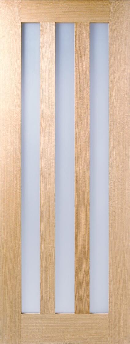 Oak Utah 3 Light Clear Glass Pre-Finished Internal Door Internal Door LPD Doors