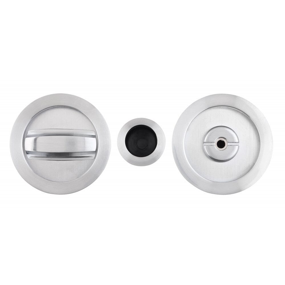 Pocket Door Round Bathroom Lock Matt Black Finish Hardware Deanta
