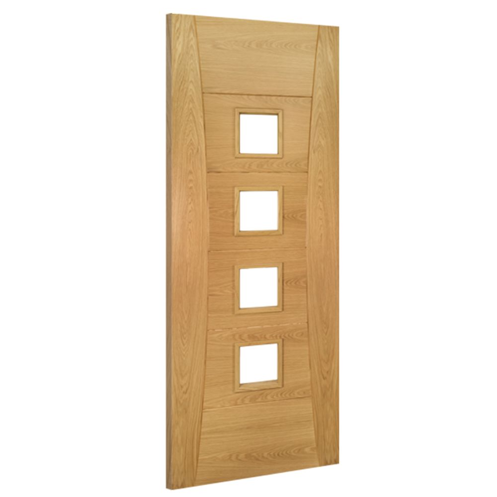 Pamplona Prefinished Oak Glazed Internal Door Internal Door Deanta