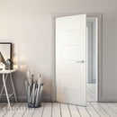 Pamplona White Primed Internal Door Internal Door Deanta