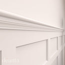 White Primed Bullnose Moulding Wall Panelling Deanta