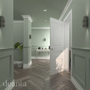 White Primed Bullnose Moulding Wall Panelling Deanta