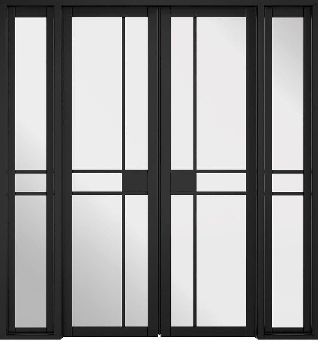 Black Greenwich W6 Room Divider Room Divider LPD Doors