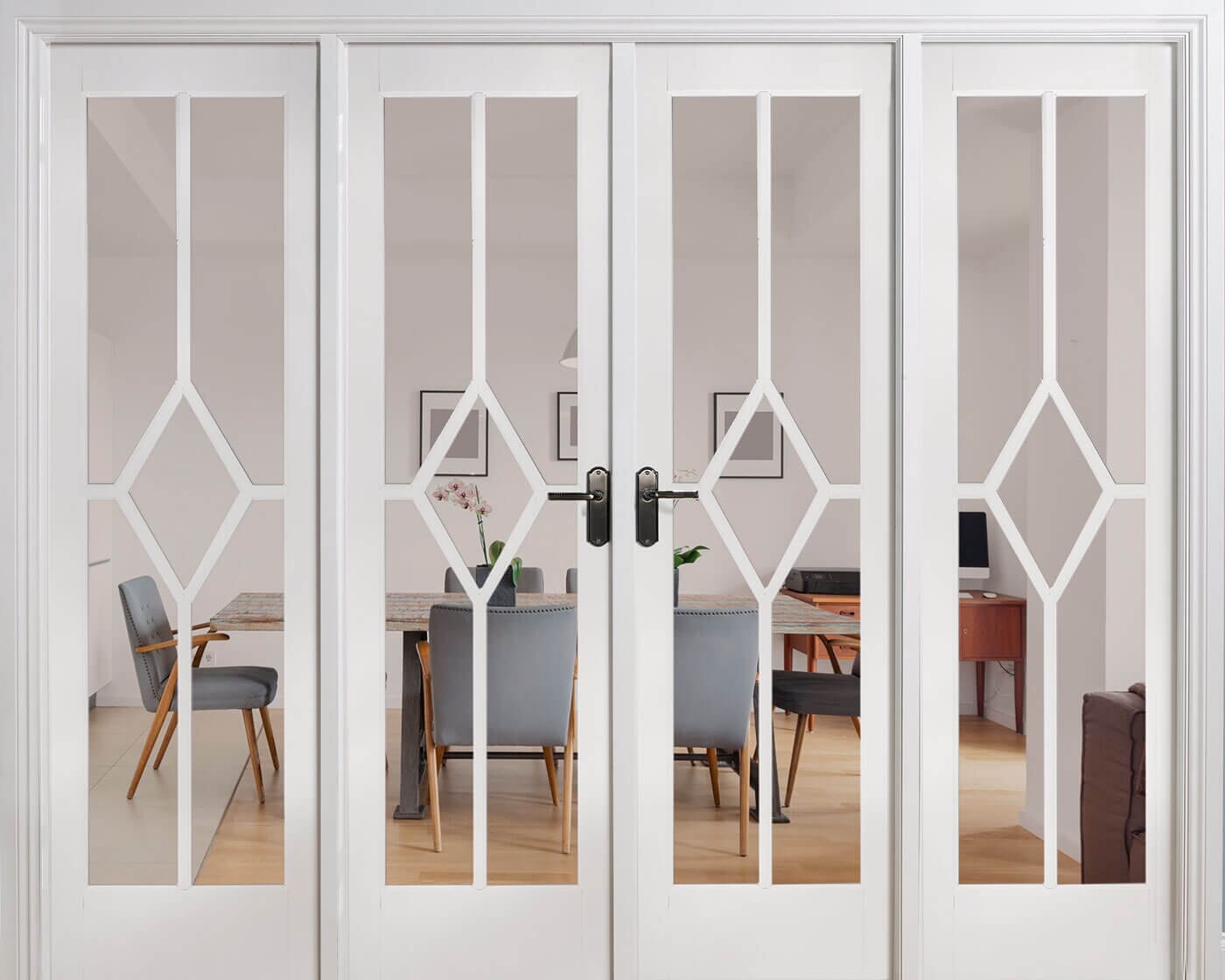 Reims W8 White Room Divider Room Divider LPD Doors