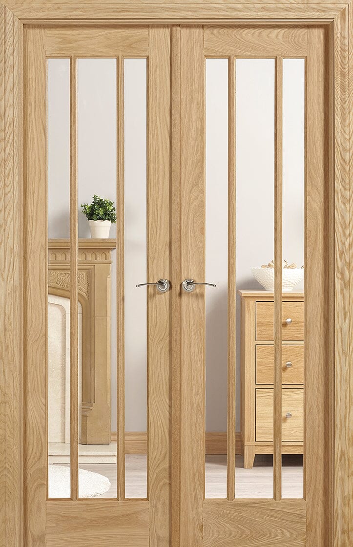Lincoln W4 Oak Room Divider Room Divider LPD Doors