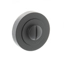 Status WC Turn and Release Round Rose Bathroom Lock Atlantic